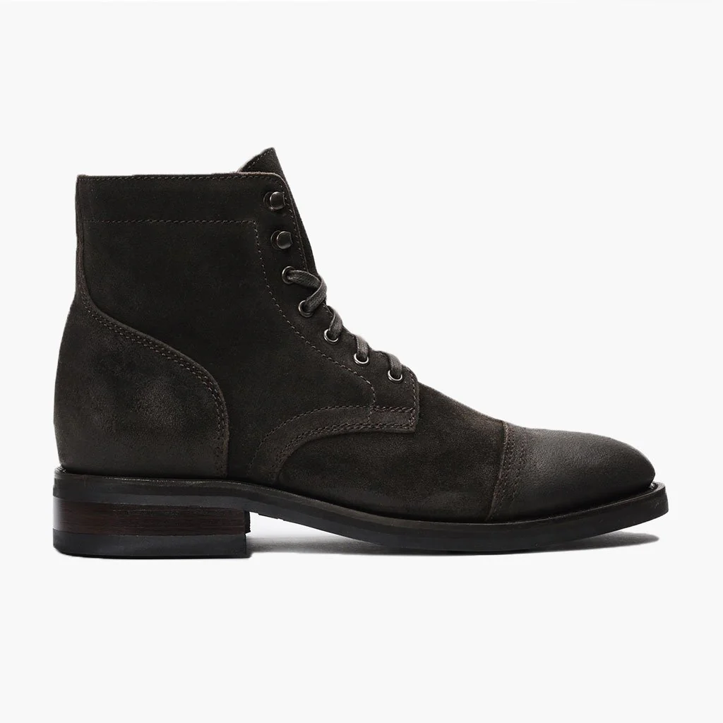 [S] Captain | Dark Olive Suede - Image 2