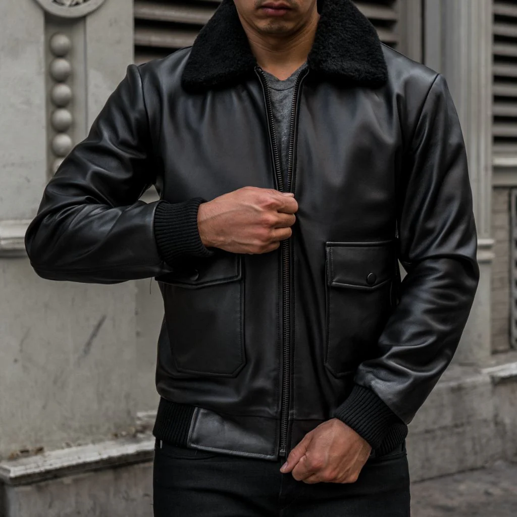 [S] Flight Jacket | Black - Image 2