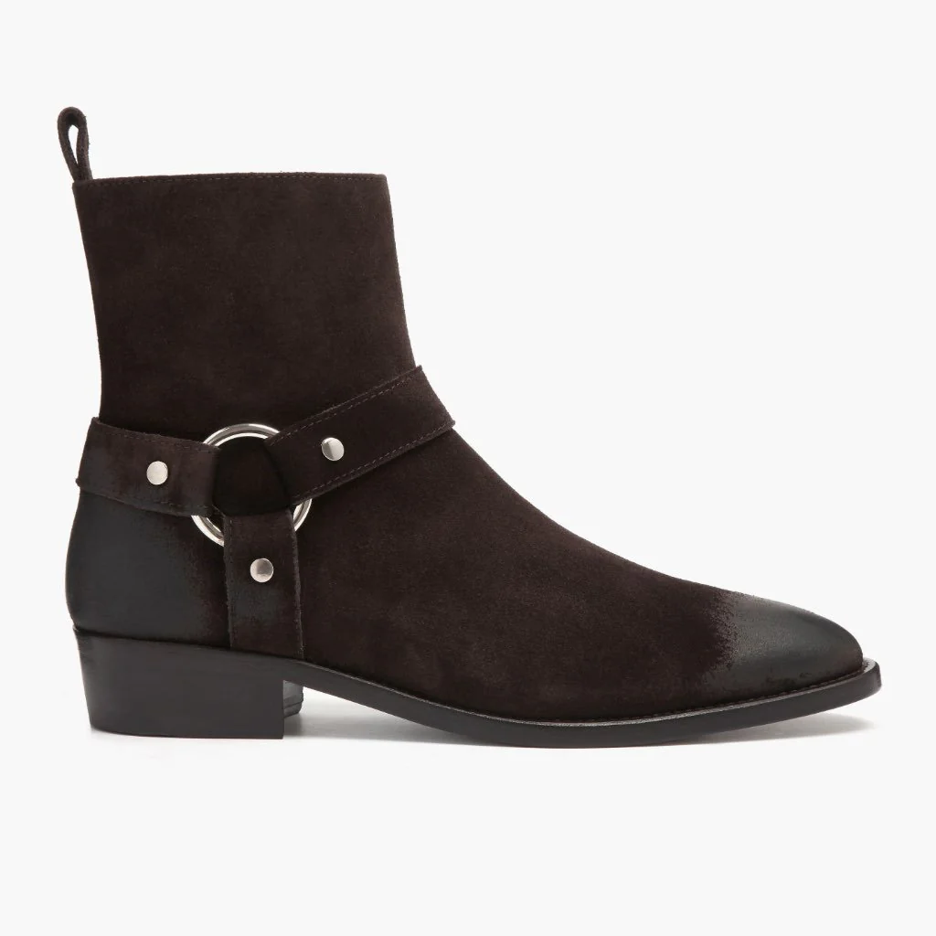 [S] Harness | Dark Brown Suede - Image 2