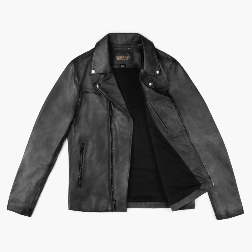 [S] Motorcycle Jacket | Distressed Black - Image 5