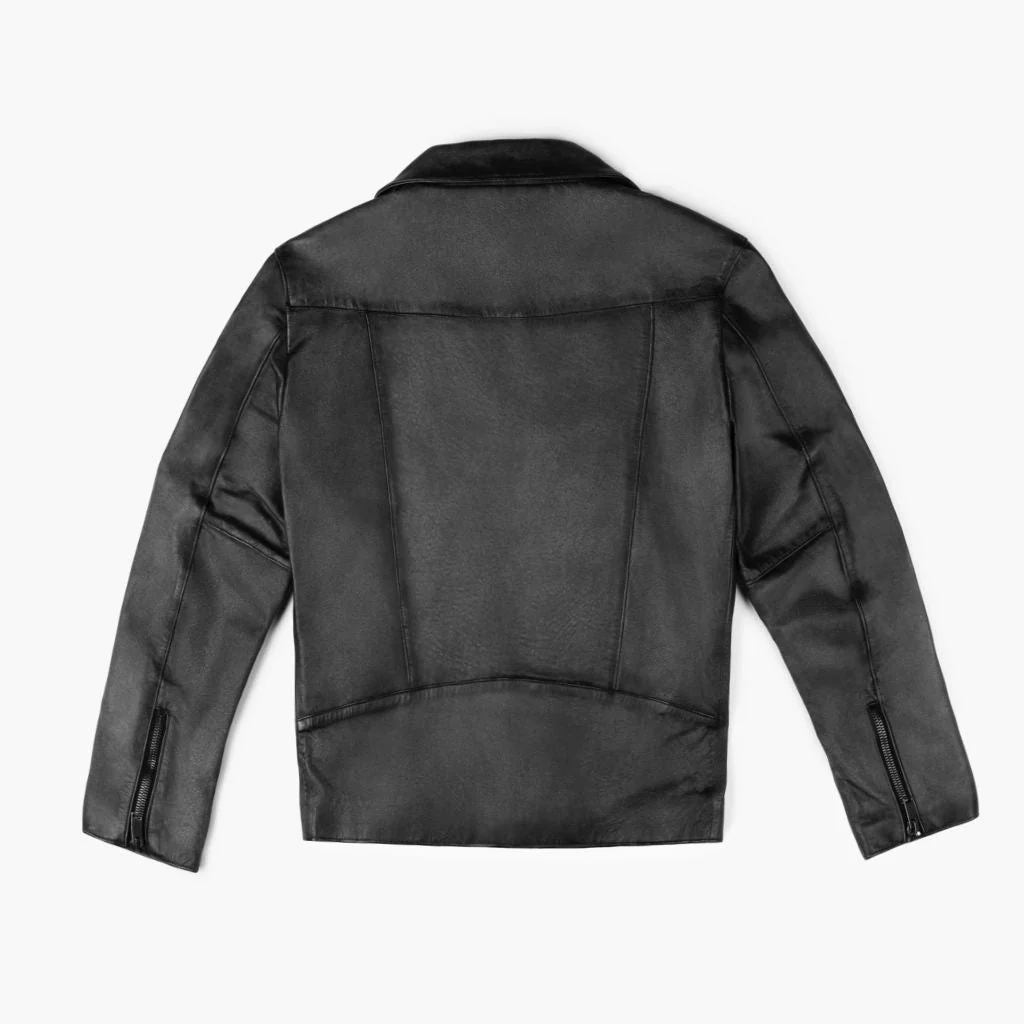 [S] Motorcycle Jacket | Distressed Black - Image 6