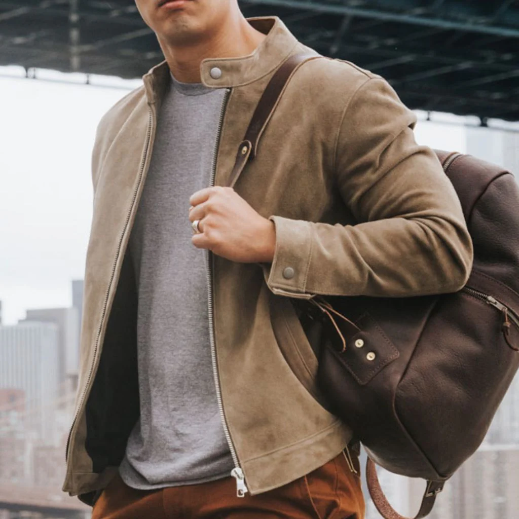 [S] Racer Jacket | Taupe - Image 7