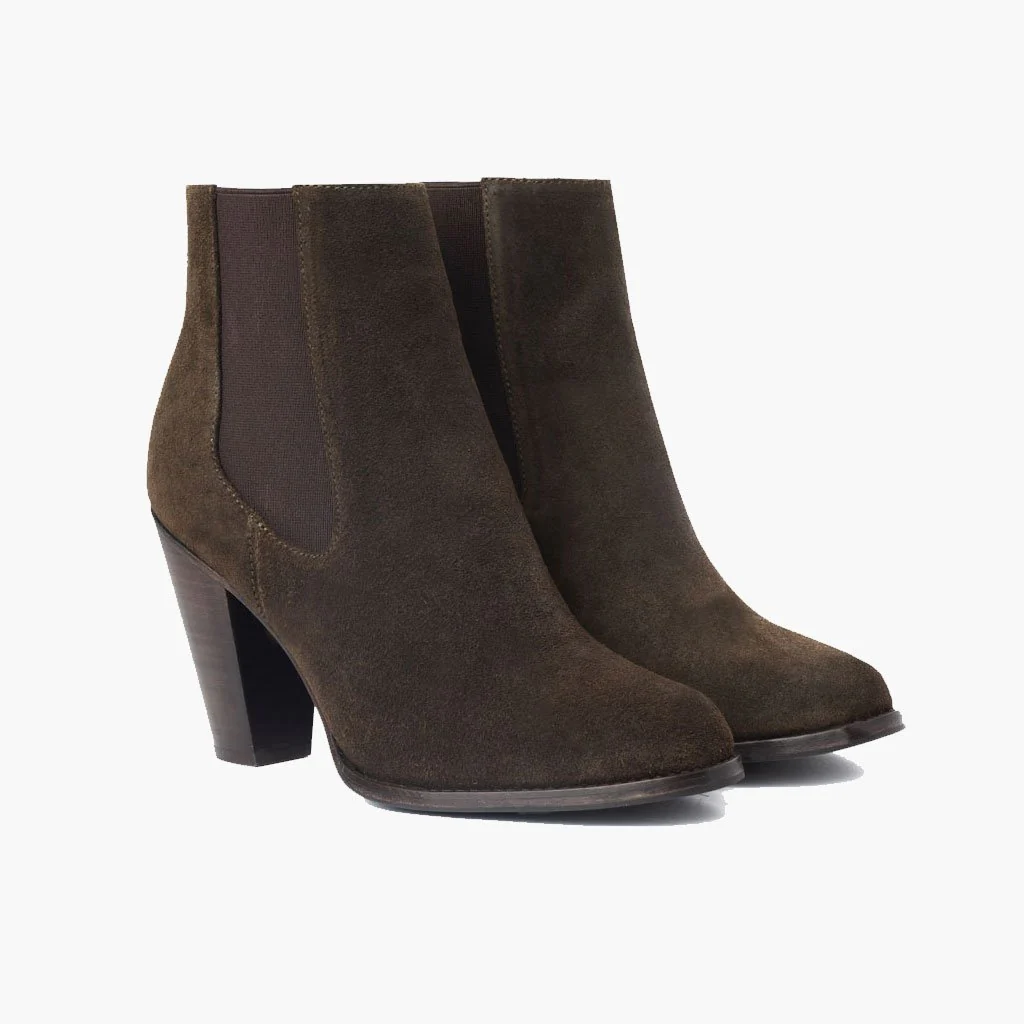 [S] Avenue | Dark Olive Suede - Image 2