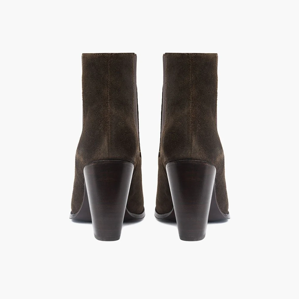 [S] Avenue | Dark Olive Suede - Image 3