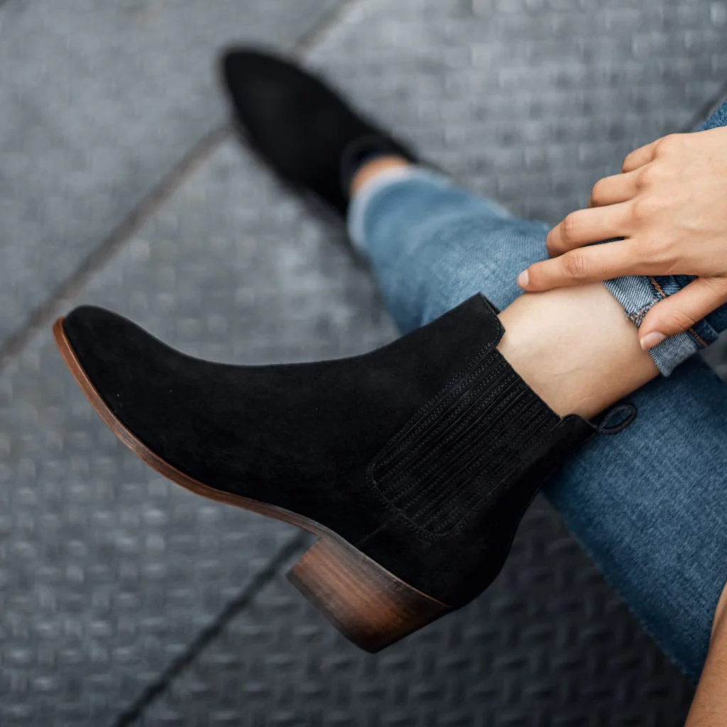 [S] Dreamer Bootie | Black Suede - Image 7