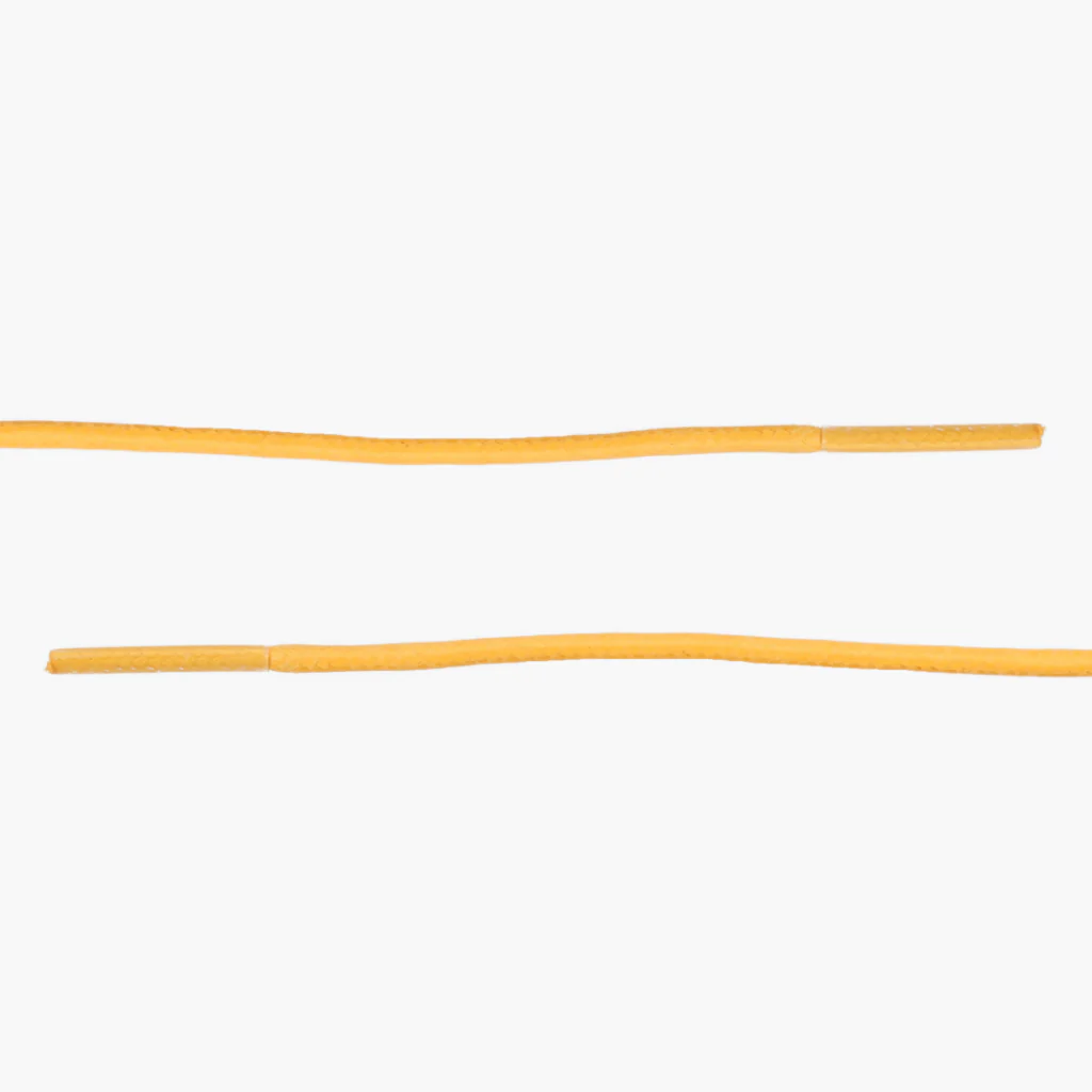Round Waxed Cotton Laces | Yellow - Image 2