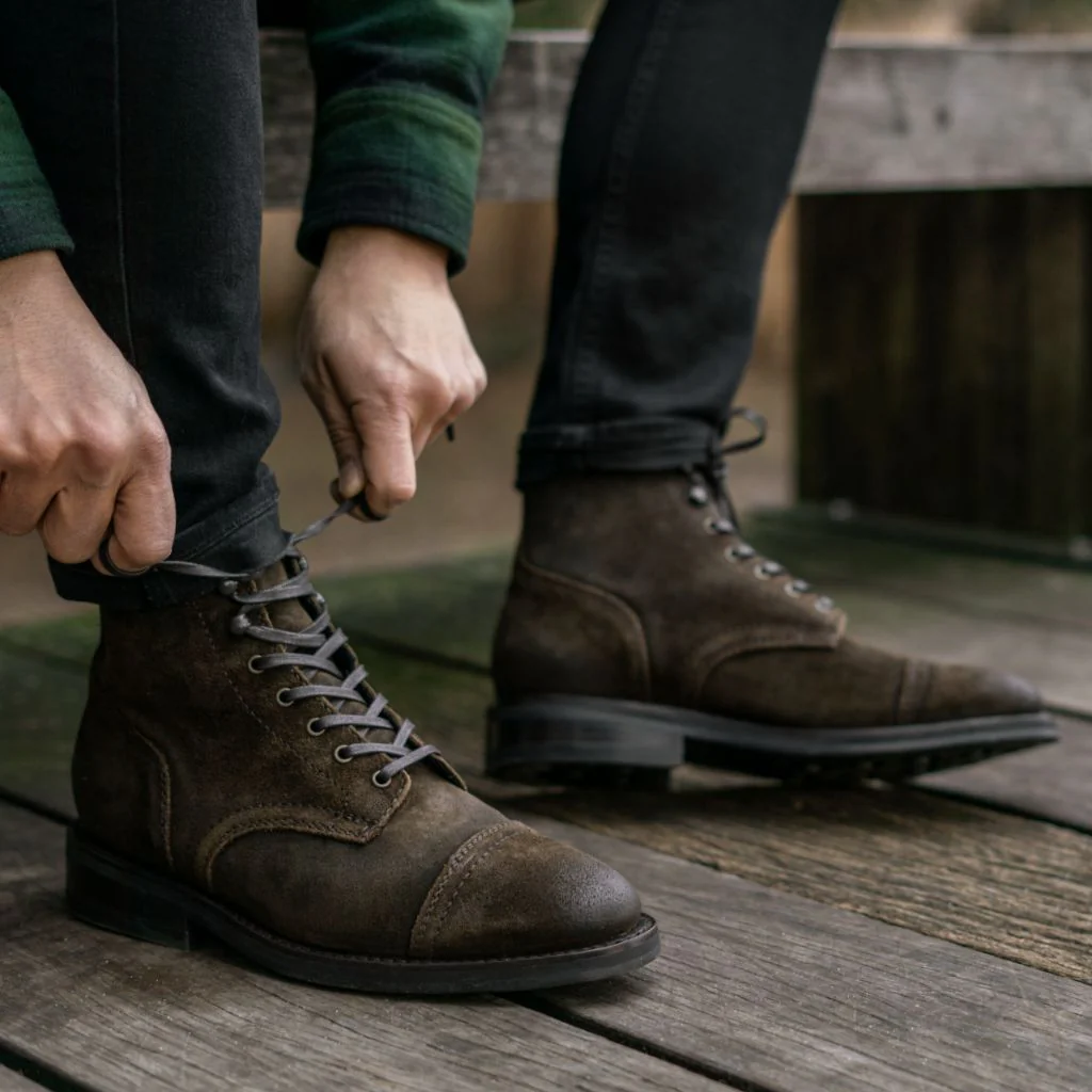 Captain | Dark Olive Suede - Image 5