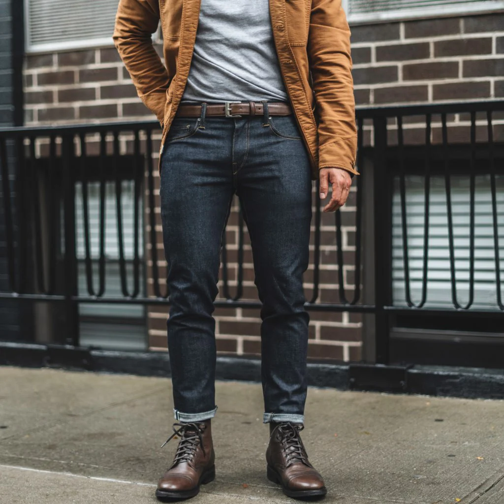 Men's Classic Leather Belt | Old English - Image 5