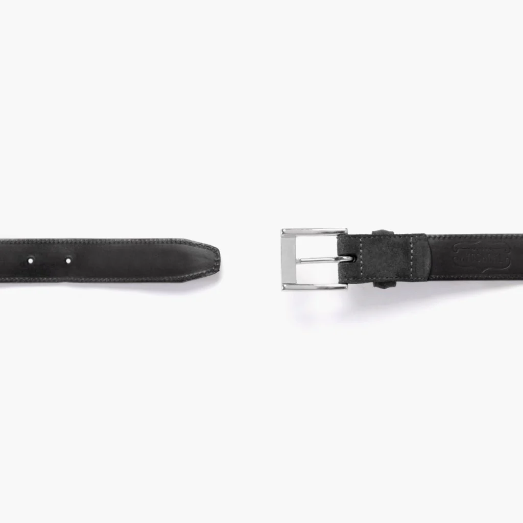 Men's Classic Leather Belt | Shadow Grey - Image 3