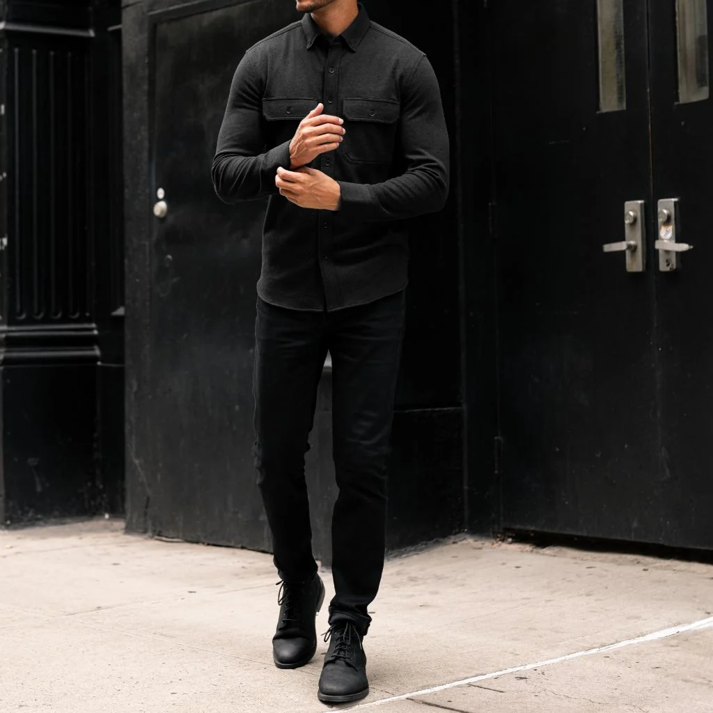 Everyday Button-Down Shirt | Black (Two Pocket) - Image 8