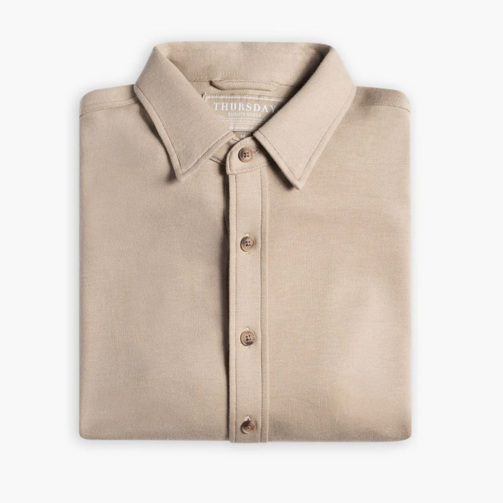 Everyday Button-Down Shirt | Taupe - Image 3
