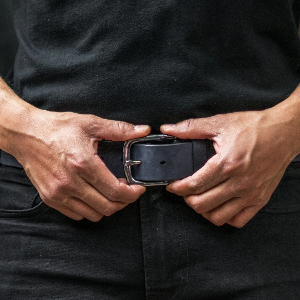 Men's Heritage Leather Belt | Marino Matte - Image 5
