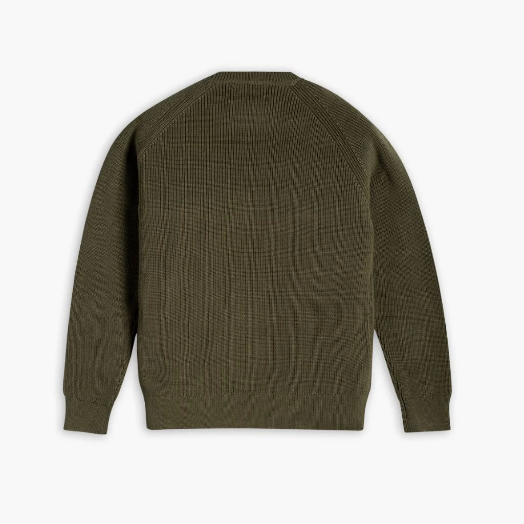 Ribbed Crewneck | Olive - Image 2