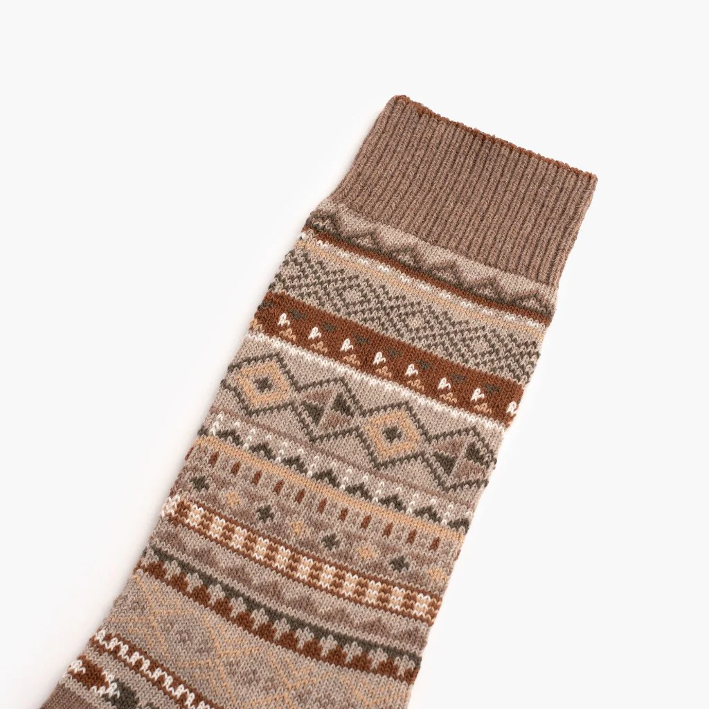 Men's Geo Sock | Taupe - Image 2