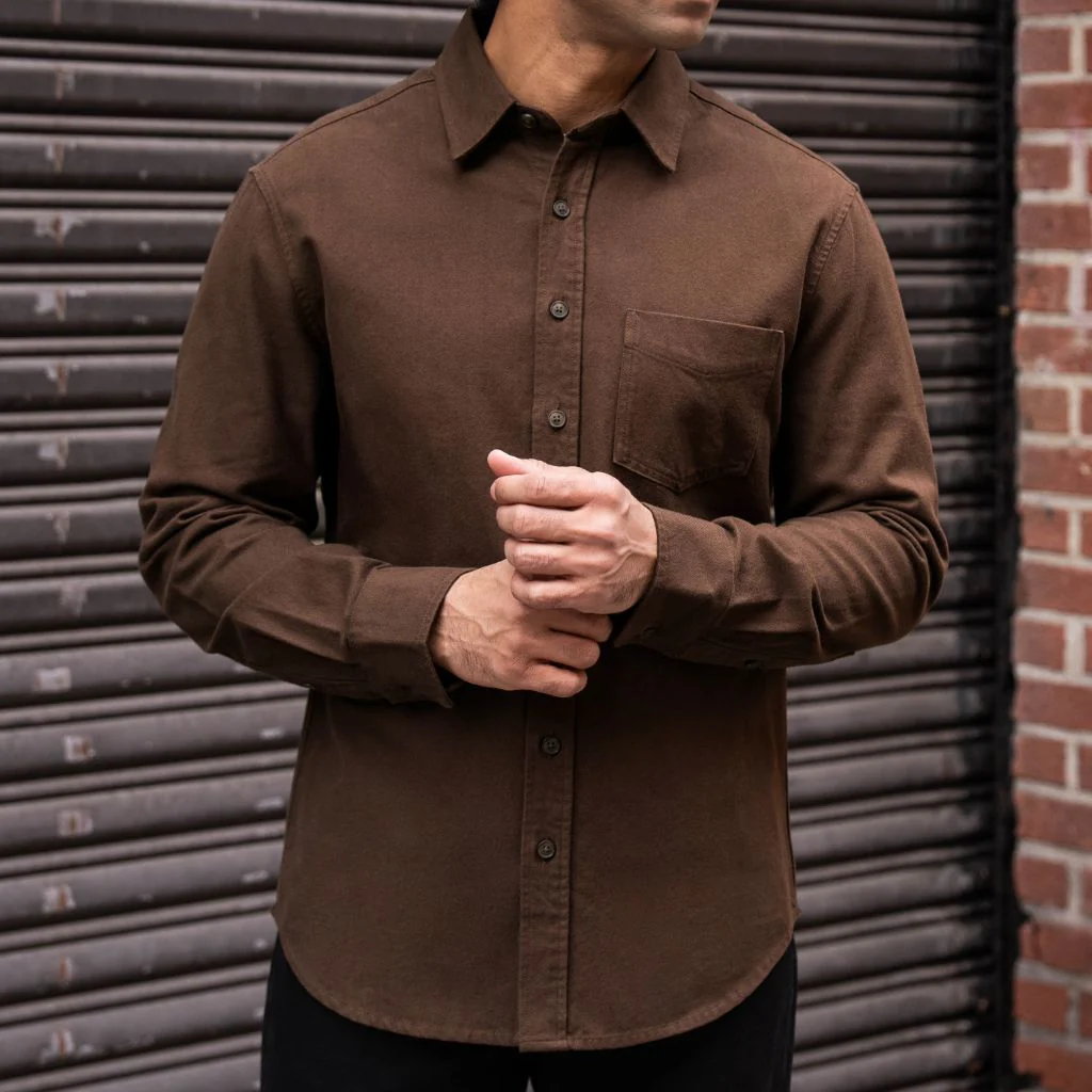 Solid Shirt | Brown - Image 6