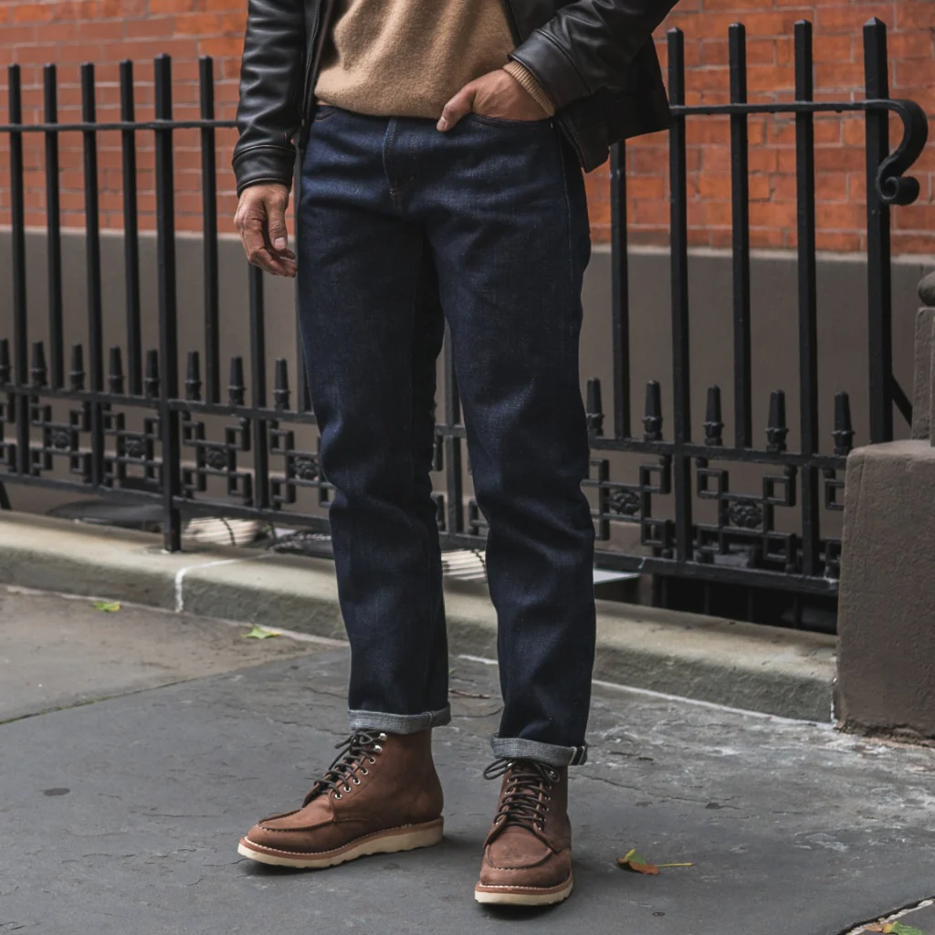 UB Heavyweight Selvedge Tapered Jeans | Indigo - Image 7