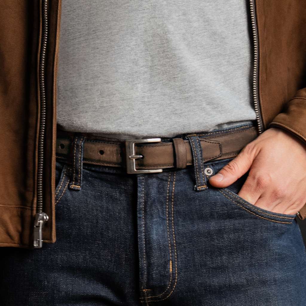 Men's Classic Leather Belt | Tobacco - Image 4