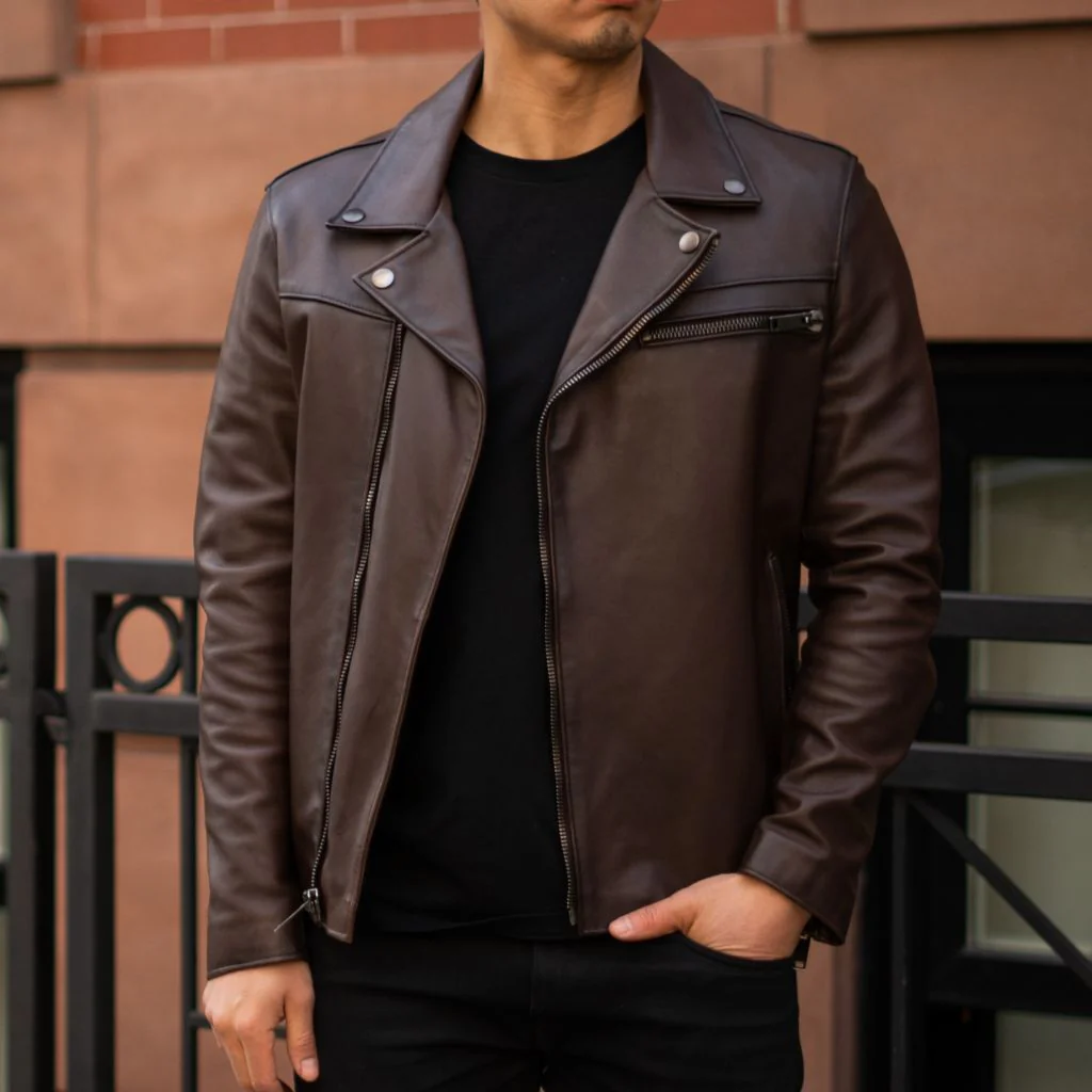 [W] Motorcycle Jacket | Old English - Image 6