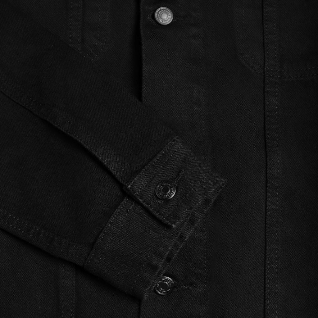 [W] Denim Trucker Jacket | Pitch Black - Image 4