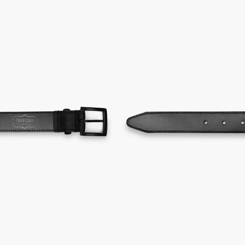 Women's Classic Leather Belt | Black Matte - Image 3