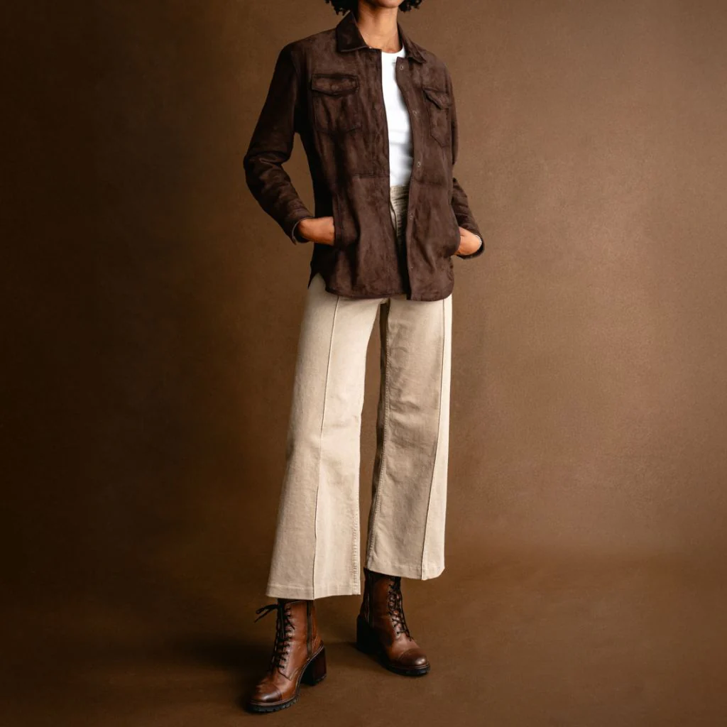 Dakota Shirt Jacket | Brown - Image 3