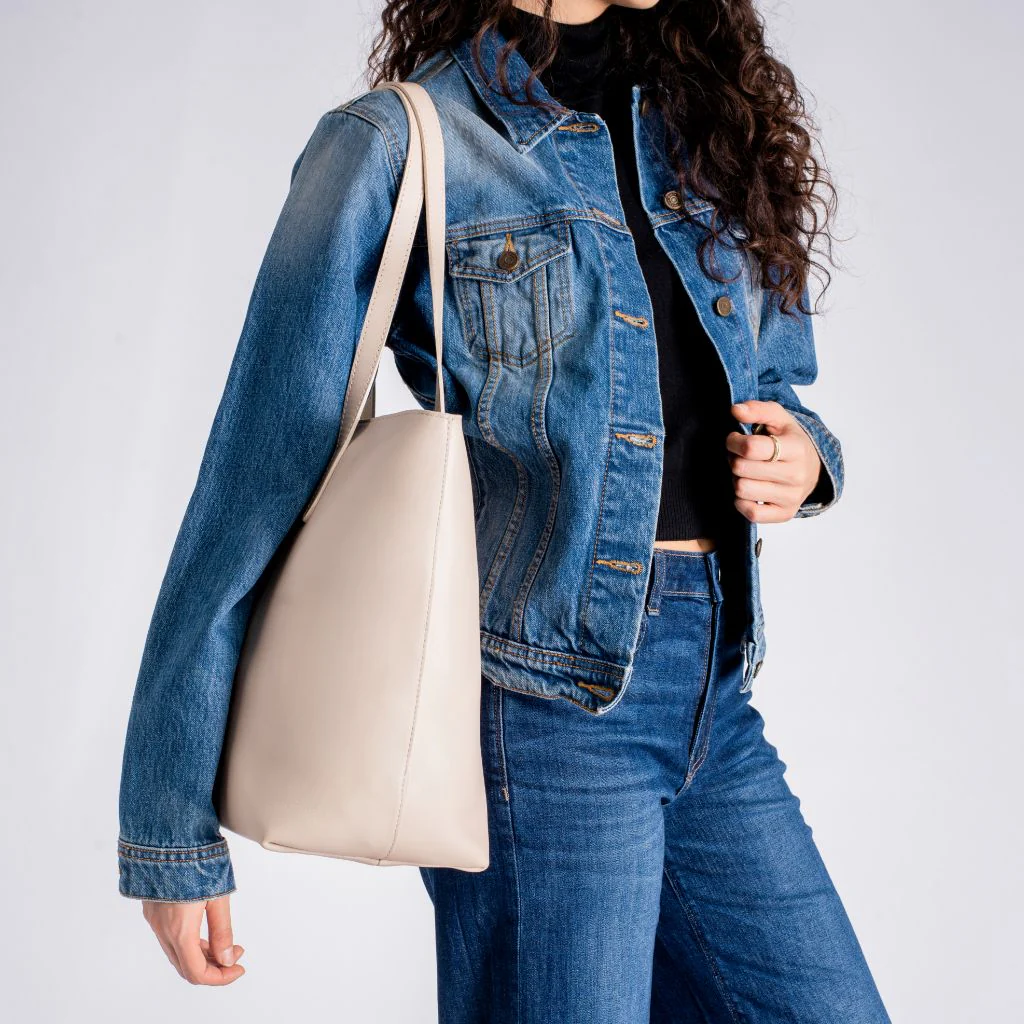 Everyday Tote | Beige (L) (Zipper) - Image 6