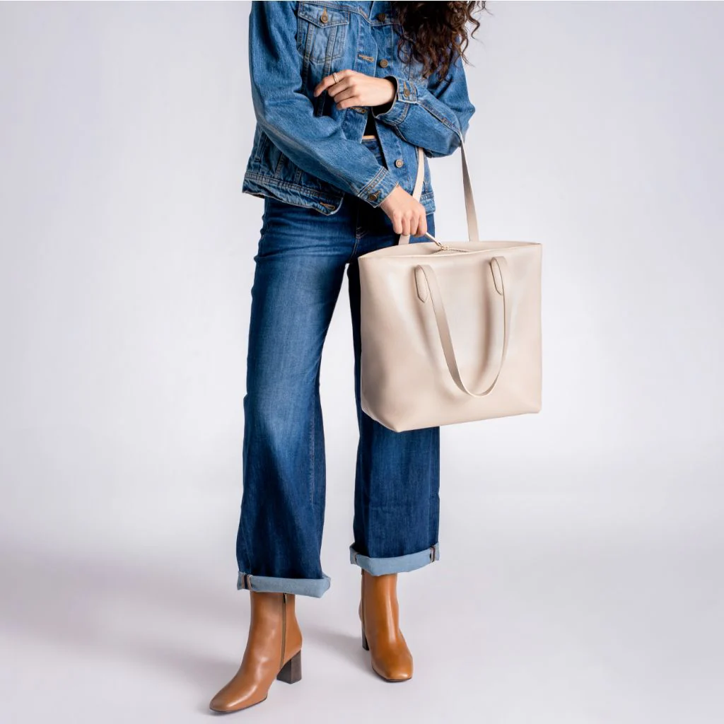 Everyday Tote | Beige (L) (Zipper) - Image 8