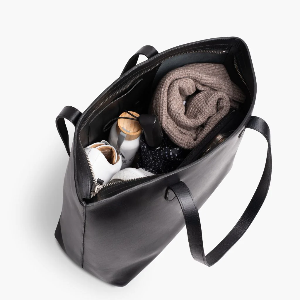 Everyday Tote | Black (XL) (Zipper) - Image 3
