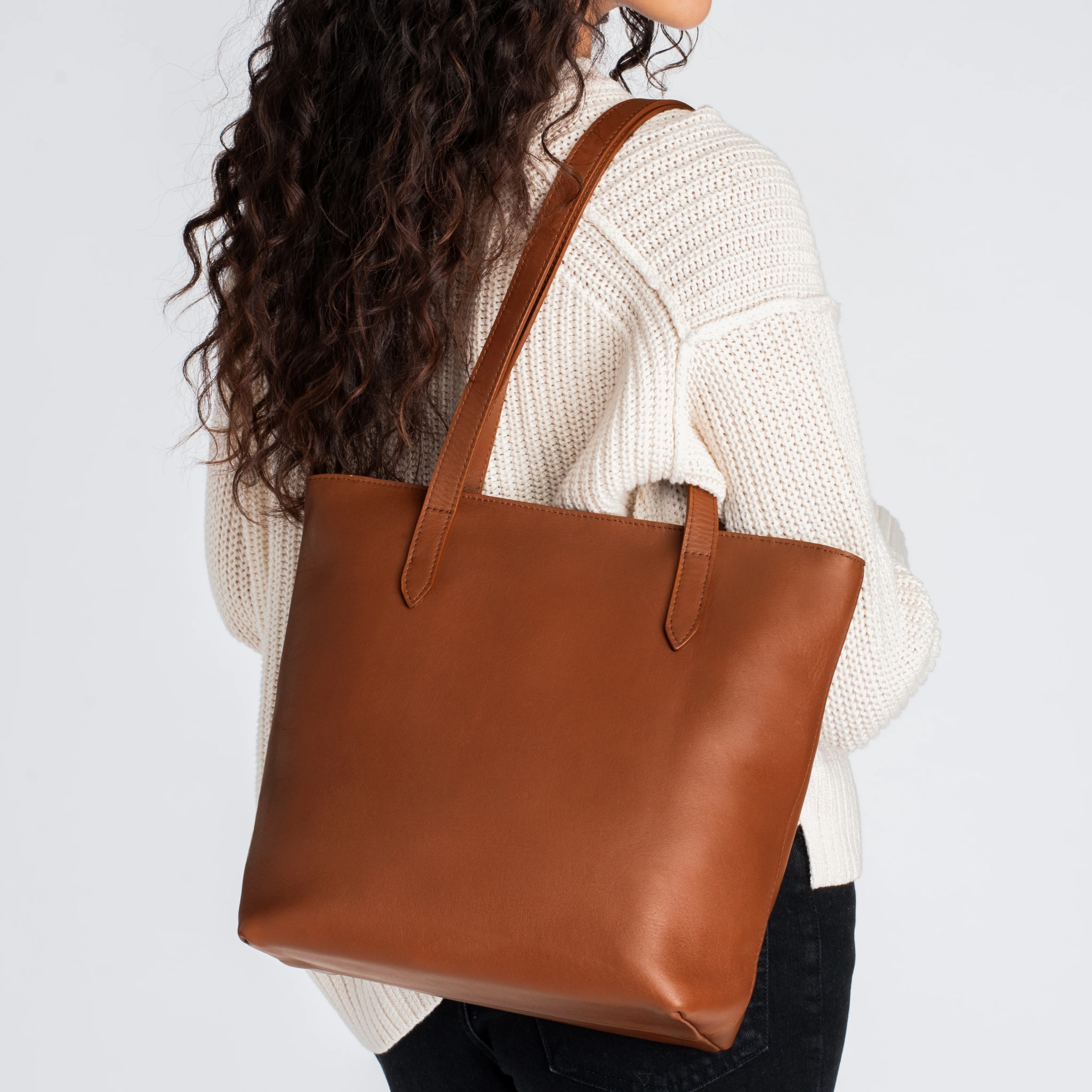 Everyday Tote | Cuero (M) (Zipper) - Image 6