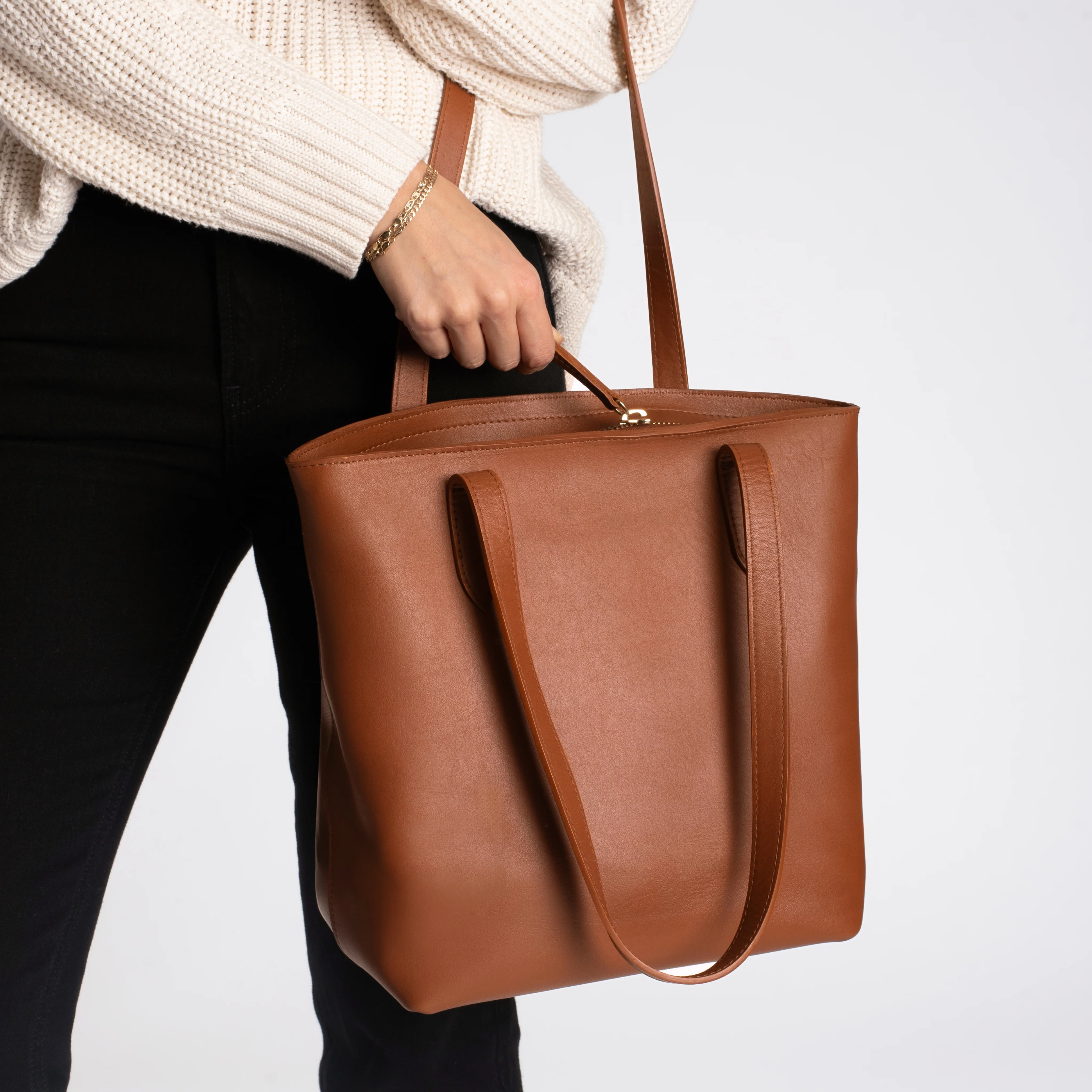 Everyday Tote | Cuero (M) (Zipper) - Image 7