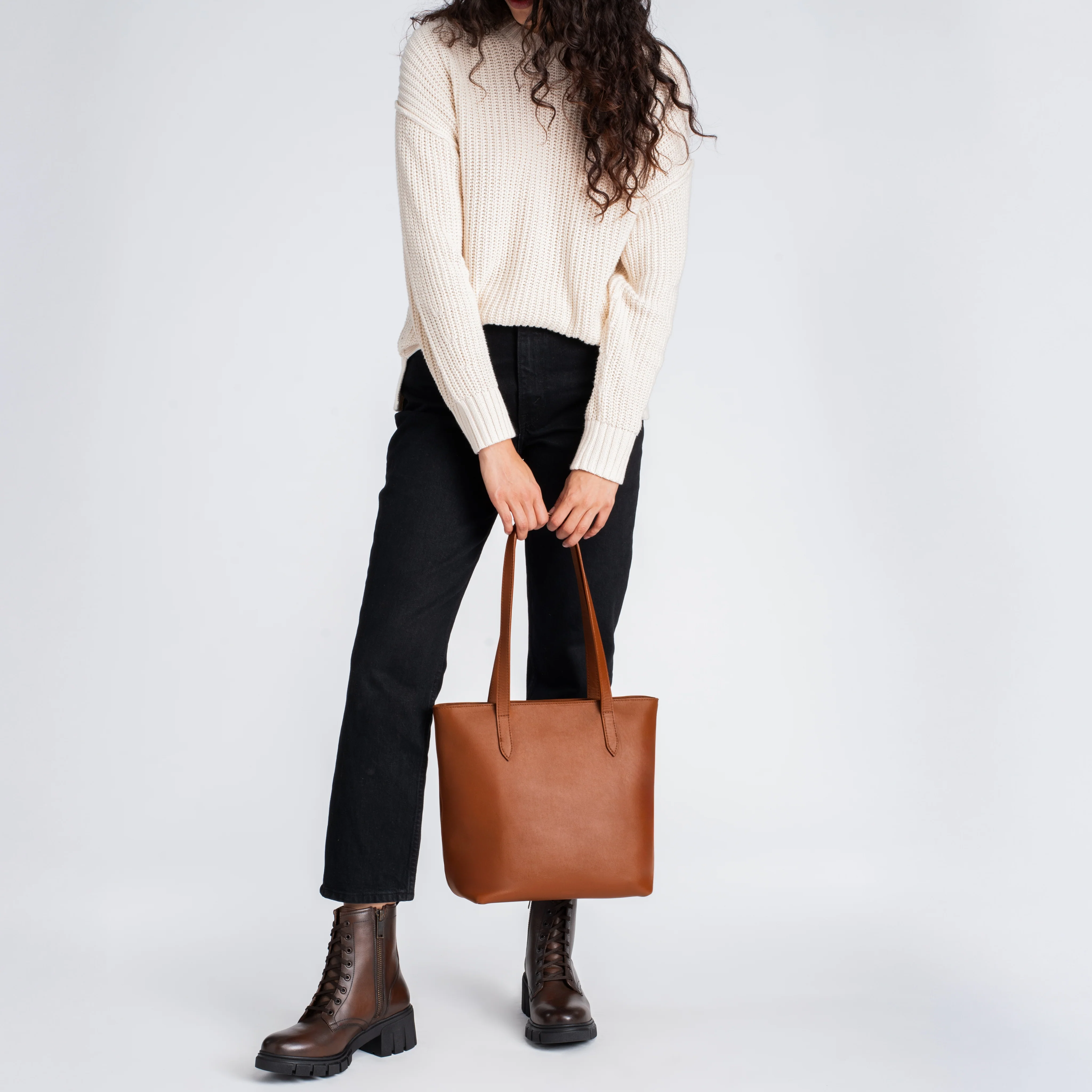 Everyday Tote | Cuero (M) (Zipper) - Image 8