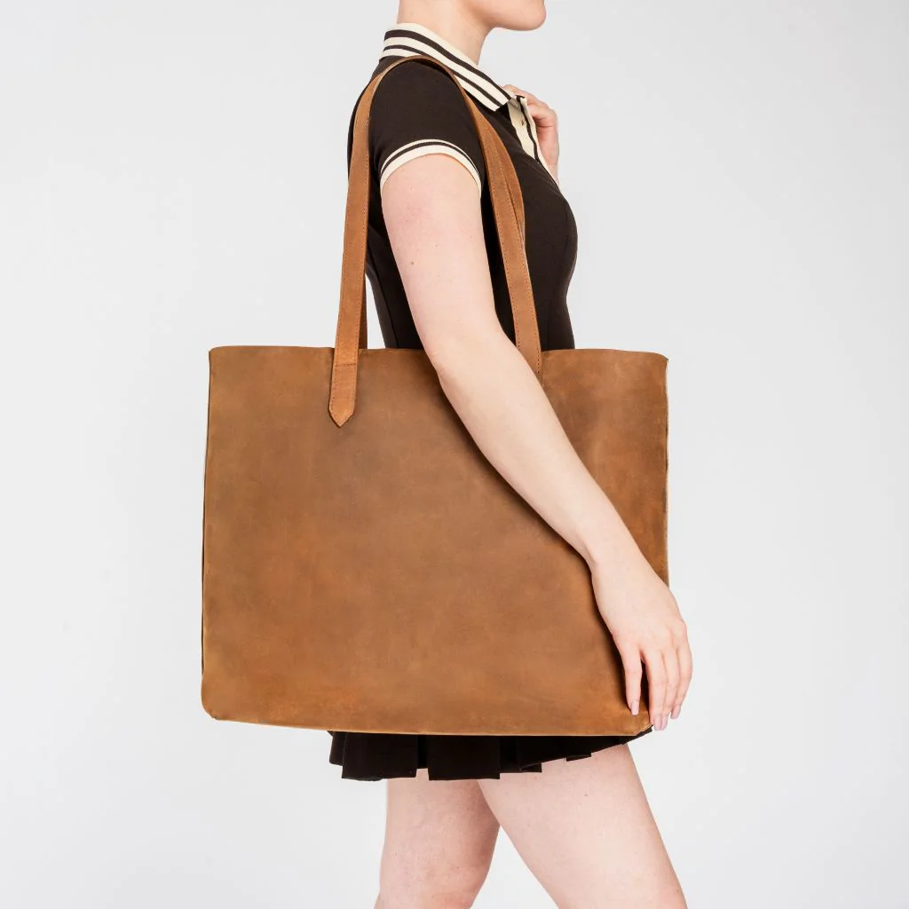 Everyday Tote | Vintage Cognac (XL) - Image 7