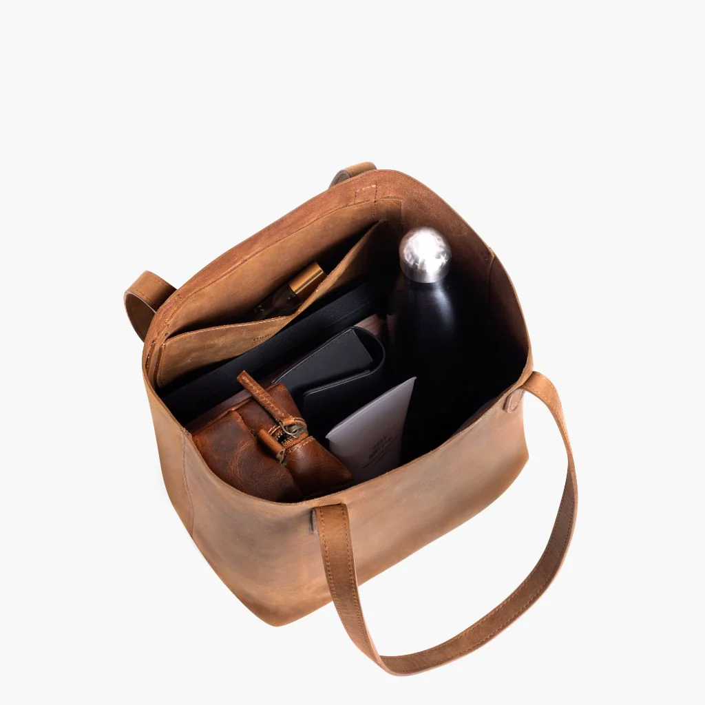Everyday Tote | Vintage Cognac (M) - Image 3