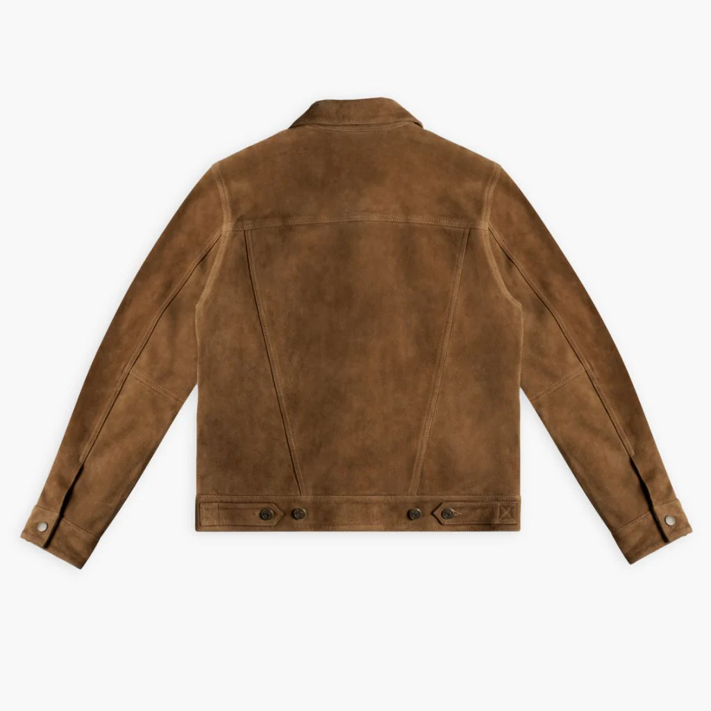 Suede Trucker Jacket | Dusty - Image 6