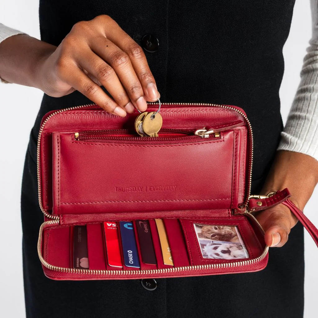 Wallet Wristlet | Red - Image 7